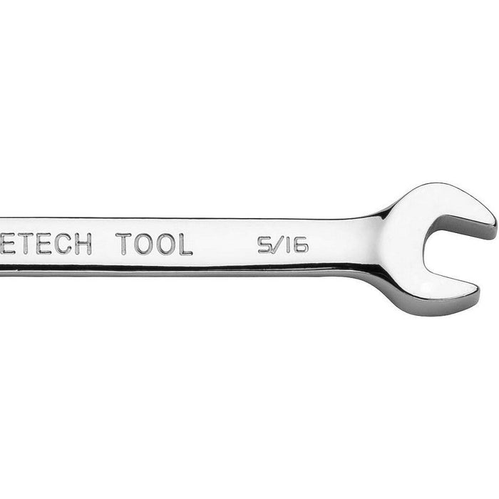 Jetech 5/16 Inch Flexible Head Gear Wrench, Industrial Grade Flex Ratcheting Spanner Made with Forged, Heat-Treated Cr-V Alloy Steel, Full Polished 12 Point Flex-Head Ratchet Combination Wrench, SAE